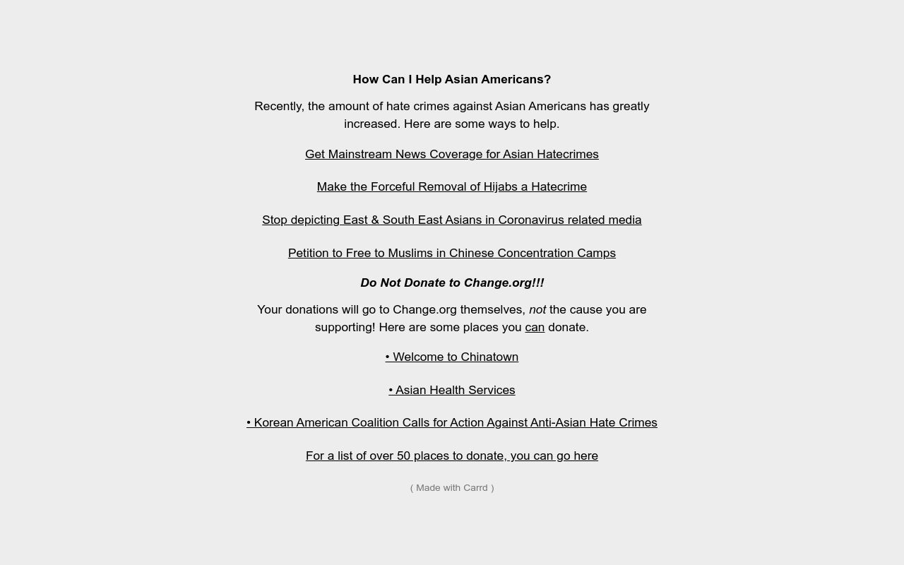 Help Asian Americans